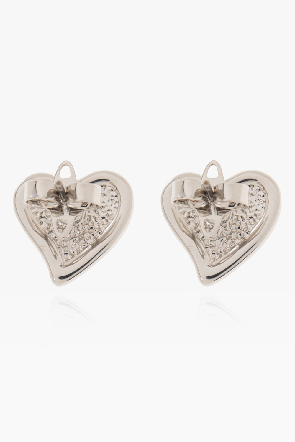 Silver Heart-shaped earrings Vivienne Westwood